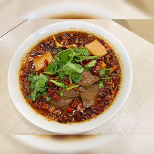 Pork blood, Sichuan stewed dish