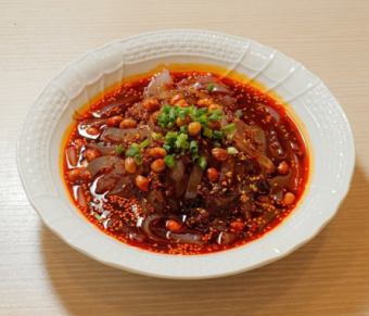 川北凉粉/中国風トコロテン、ピリ辛和え