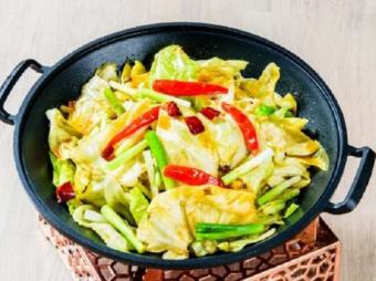 干鍋包菜/キャベツの唐辛子炒め煮