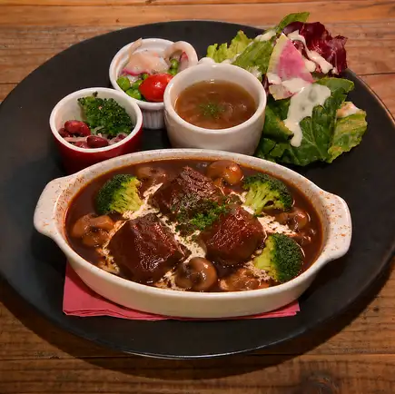 Beef stew plate