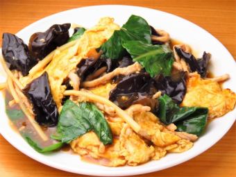 玉子ときくらげの炒め