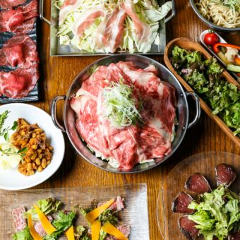 All-you-can-drink 50 types of barrel wine and other drinks for 2 hours! <Marbled Wagyu Beef Hot Pot Course> 7 dishes total for 4,980 yen!