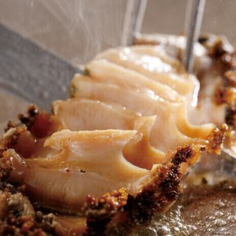 [Menu C] A total of 6 dishes including grilled abalone and A5 Japanese black beef fillet steak ⇒ 13,000 yen (tax included)