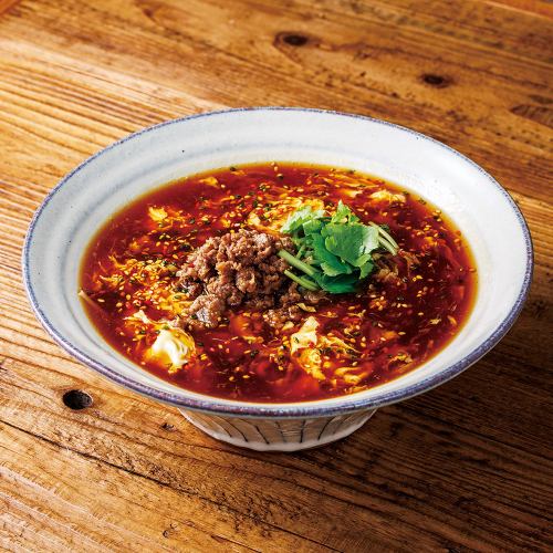 肉そぼろ卵とじそば