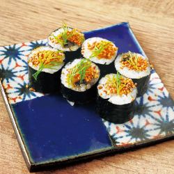 ブリと佃煮海苔巻き