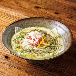 흰 된장 두유의 유바 소바