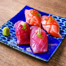サーモン2カン&マグロ2カン盛合せ