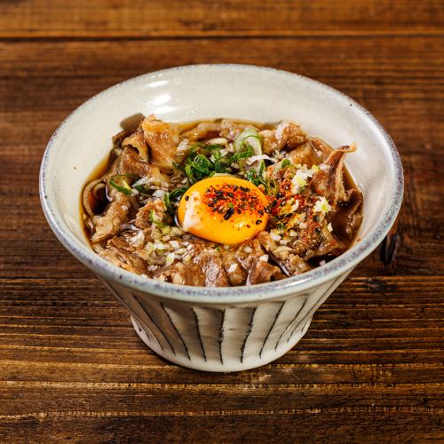 〆そば　黒毛和牛と月見そば