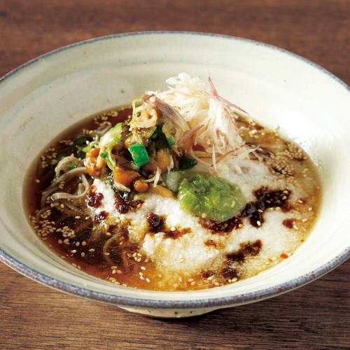 Tororo Nameko Okra 100% Buckwheat Soba
