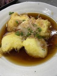 じーまみ揚げ出し (Fried Peanuts Tofu)