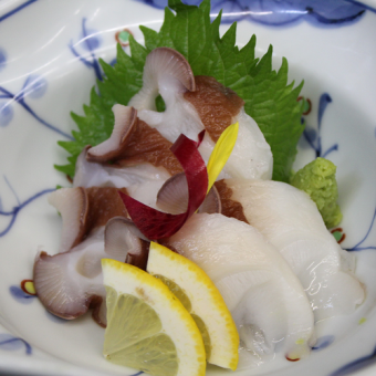 Various sashimi items