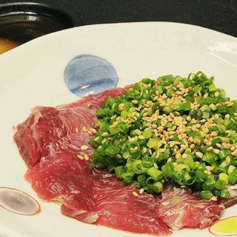 Rare part!Tuna cheek meat raw liver style