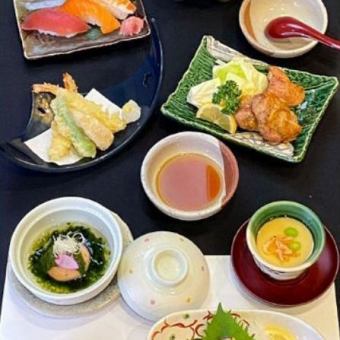怀石料理【和食套餐】9道菜品合计：3,630日元（含税）