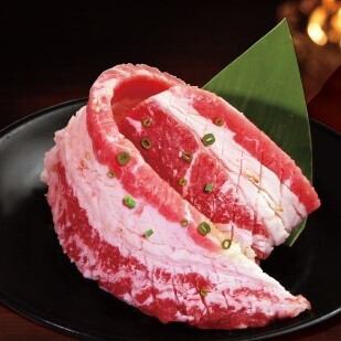 牛カルビのダイヤモンドカット