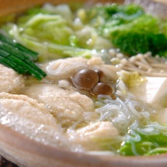 本格鶏鍋(塩味)
