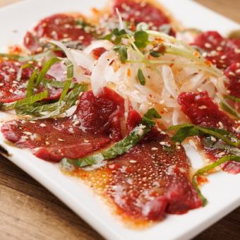 馬肉のカルパッチョ