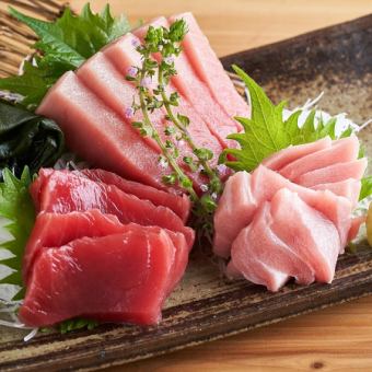 まぐろ3点盛り合わせ