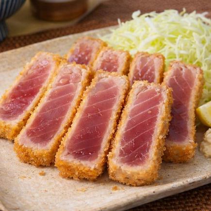時令「精選套餐」-內含珍稀鮪魚排、烤牛舌等10道菜,含3小時暢飲,原價5000日圓 ⇒ 現價4500日圓