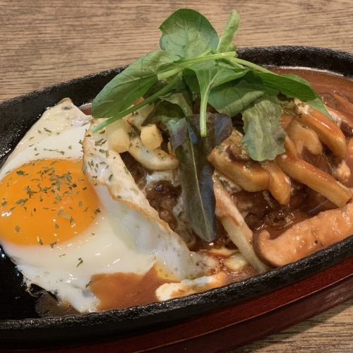 おいしいハンバーグステーキ