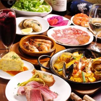 Our recommended course packed with Bodegas Gapa's famous dishes, including 2 hours of all-you-can-drink