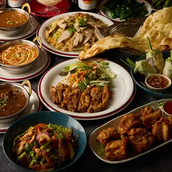 【3時間飲み放題付】フライドチキン食べ放題＆選べるカレーナン◆タマセンコース 全10品 4,480円