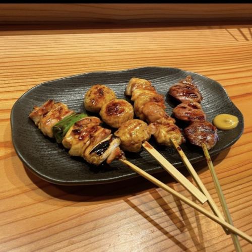 We have charcoal-scented yakitori◎