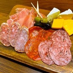 Charcuterie and cheese platter