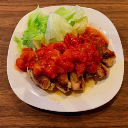赤のチキンステーキ弁当 (+副菜とライス付)