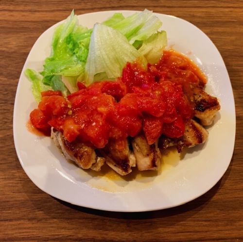 赤のチキンステーキ弁当 (+副菜とライス付)