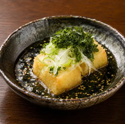 あおさの揚げ出し豆腐