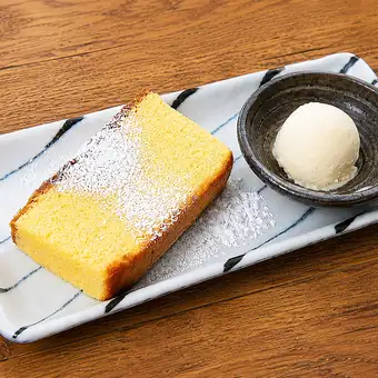 ＜長崎＞長崎カステラ バニラアイス添え