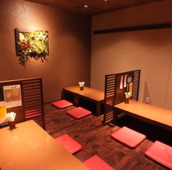 A small tatami room that can accommodate up to 16 people.