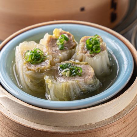 燒麥豆沙蒸白菜湯（2粒）