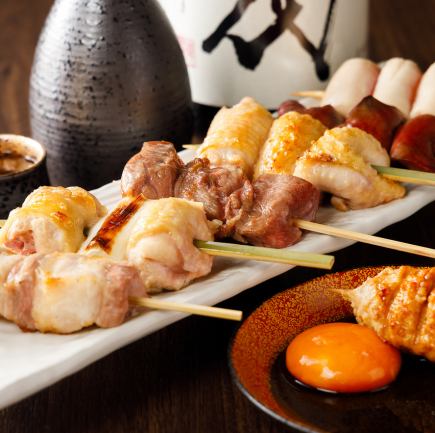 【お料理のみ】サラダや鮮魚のカルパッチョ、焼き鳥串、出汁巻き卵、〆など9品4000円(税込)