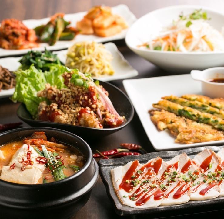 定番人気◇飲放付サムギョプサルコース3500円（税込）～ご用意