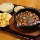 Earthenware pot mapo tofu set