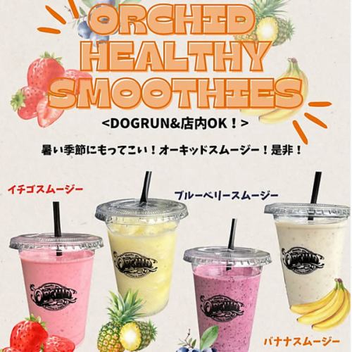 暑い季節にもってこい！オーキッドスムージー！