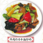 Stir-fried beef with oyster oil / stir-fried shredded beef and peppers