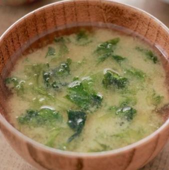 アオサたっぷり味噌汁