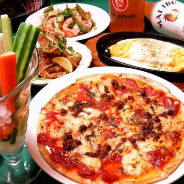 ☆平日限定お手頃コース【☆料理4品】＋飲放2時間（生ビール付）
