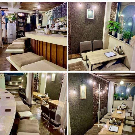 【★全席半個室に可能なテーブル席】靴を脱いでのんびり出来るお洒落な空間が老若男女に人気です。