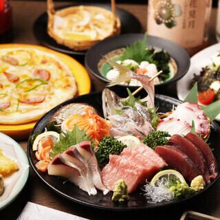 大満足のメニュー全8品＆2時間飲み放題付き！◆5000円(税込)