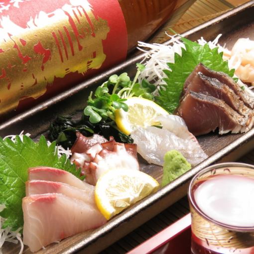 2 people~《2H all-you-can-drink included》 Zakomaru Fish Market Course [8 dishes including sashimi, boiled fish, grilled dishes, etc.] 5,500 yen