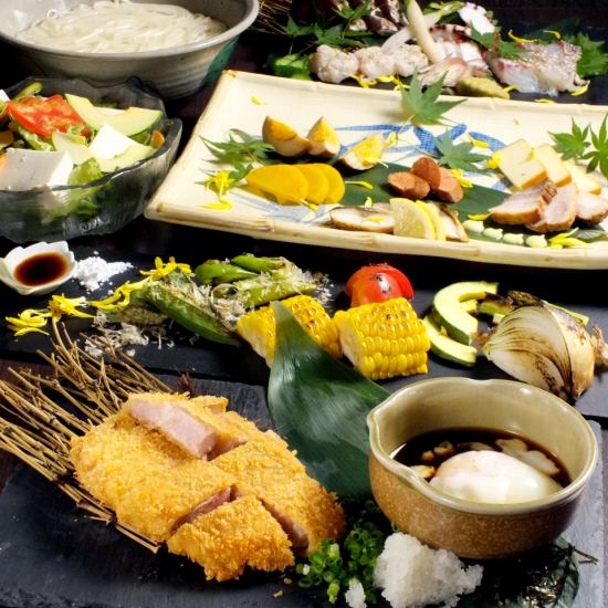 『名物芳寿豚を堪能！』飲み会、宴会利用に♪お造り・芳寿豚カツ付コース4400円～