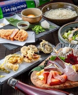 【名物♪】芳寿豚ひと口カツと新鮮お造りを堪能!大皿6品コース◆4400円(税込)