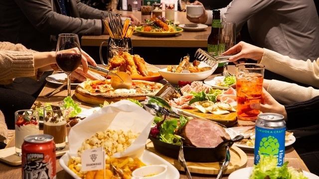 【色んな用途に♪】飲み放題+おつまみ付きプラン2200円～♪