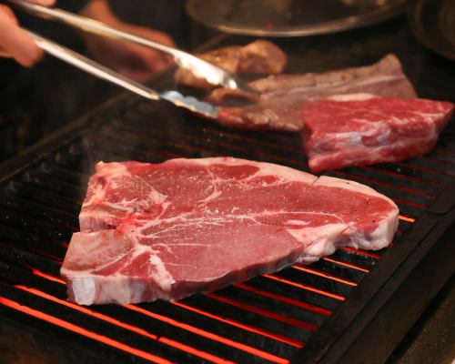 Charcoal-grilled T/BONE steak