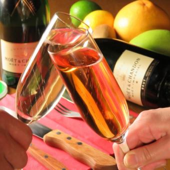 ★Christmas2025.スパークリング飲み放題+20種類シュラスコ+サーロイン食べ放題120分デザート付