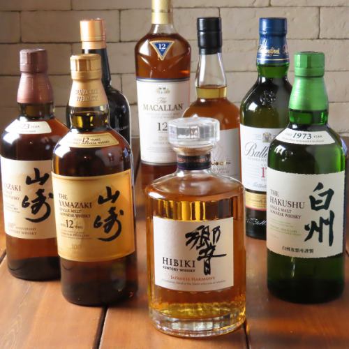 All-you-can-drink variety of alcoholic beverages that go perfectly with meat from 3,300 yen (tax included)