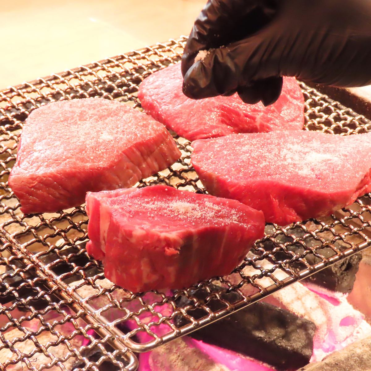 接待利用も大人気。普段食べられない阿蘇赤牛のお肉でおもてなし